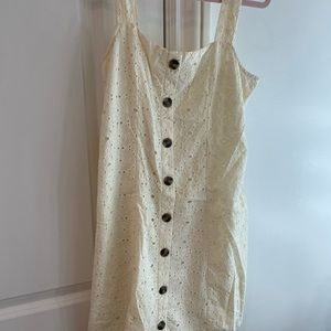 Creamish/white button up dress